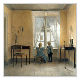 Wall print  At the window - Peter Vilhelm Ilsted
