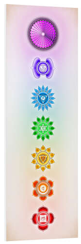 Foam board print The seven chakras - Series VI Artwork IV