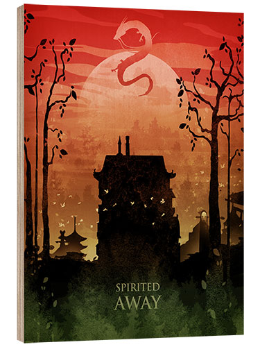 Stampa su legno Spirited away (La città incantata)