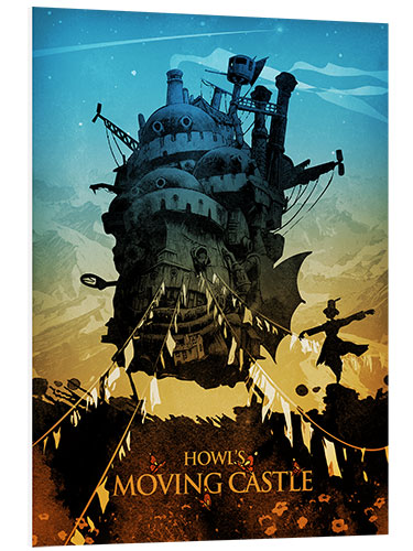 Foam board print Howl's Moving Castle