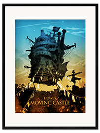 Stampa artistica con cornice Howl's Moving Castle (Il castello errante di Howl) - Albert Cagnef