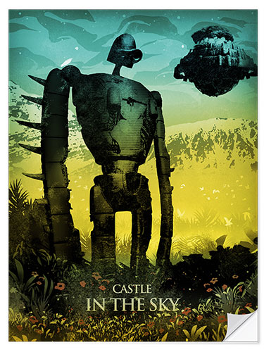 Wandsticker Castle in the Sky 
