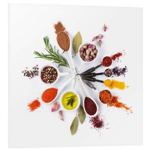 Foam board print Spice and herb'clock