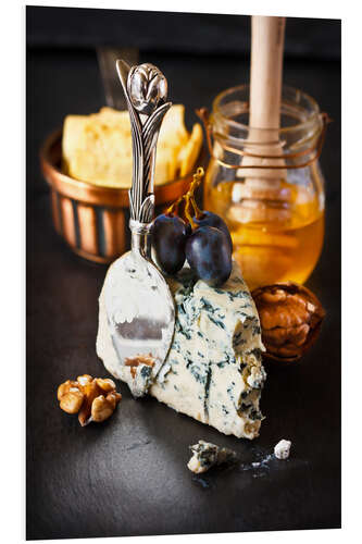 Tableau en PVC Délicieux fromage bleu et miel