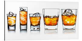 Aluminium print alcoholic drinks with natural ice