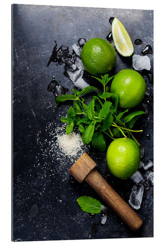 Galleritryk Mojito ingredienser