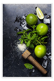 Poster  Mojito ingredienser