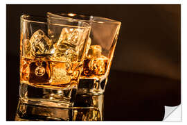 Sticker mural Verres de whisky