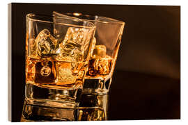 Wood print Whisky glasses