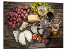 Gallery print Still life with wine and cheese