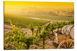 Magnettafel Weinberg zur Weinlese