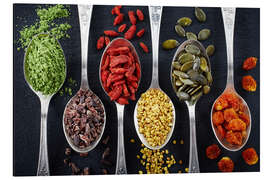 Aluminium print Healthy Ingredients