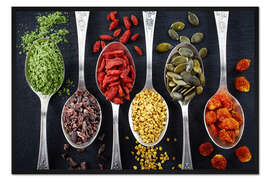 Gerahmter Kunstdruck Gesunde Zutaten