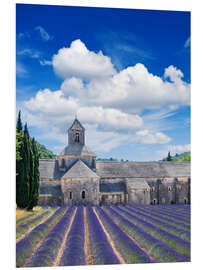 PVC print Sénanque abbey with lavender field, Provence, France