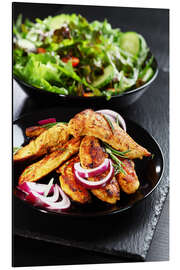 Magnettafel Low Carb - Fleisch und Salat