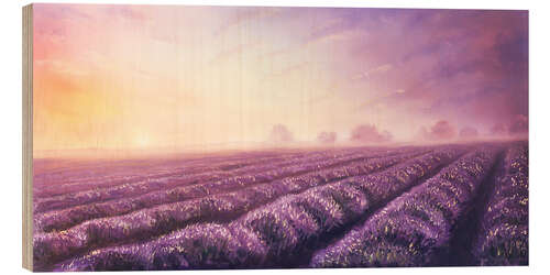 Quadro de madeira Lavender dream