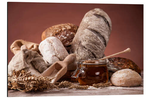Obraz na aluminium Bakery concept! Fresh bread