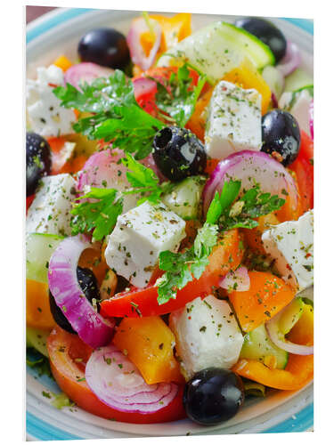 Foam board print greek salad