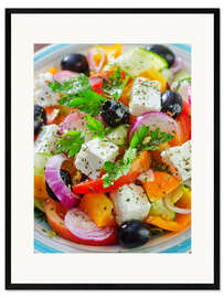 Kunsttryk i ramme greek salad