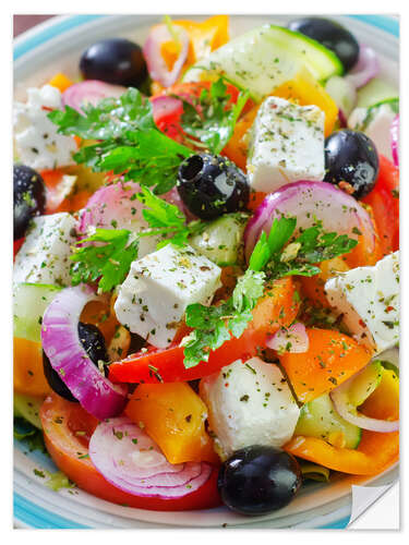 Wall sticker greek salad