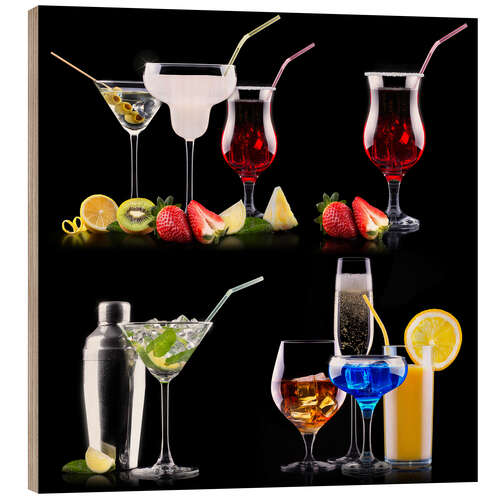 Puutaulu different alcohol drinks