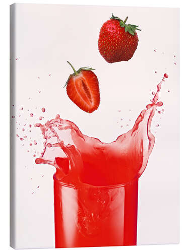 Tableau sur toile Jus de fraise