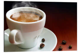 Magnettafel Tasse heißer Kaffee