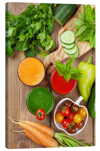 Canvas print Fresh vegetable smoothie