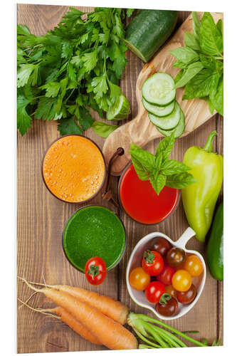 Foam board print Fresh vegetable smoothie