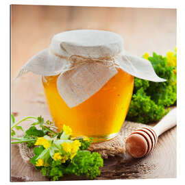 Quadro em plexi-alumínio Honeypot and fresh herbs