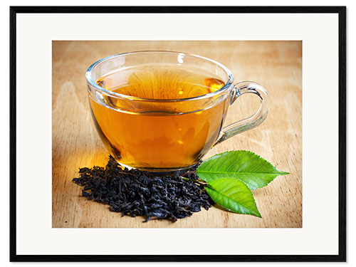 Inramat konsttryck hot tea