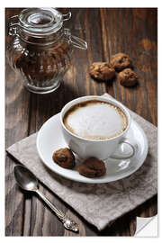 Sisustustarra Cup of coffee with cookies