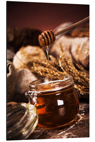 Aluminium print Forest Honey in jar