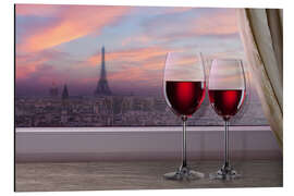 Magnettafel Zu zweit in Paris