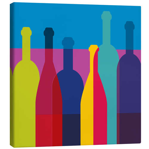 Canvas print Wine bottles