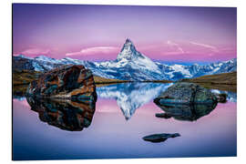 Magnettafel Stellisee und Matterhorn in den Schweizer Alpen