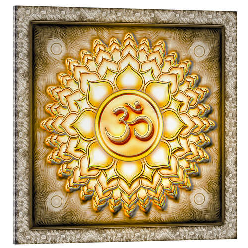 Acrylic print Sahasrara Chakra - Series I Golden