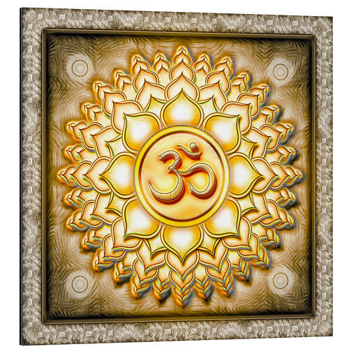 Aluminium print Sahasrara Chakra - Series I Golden