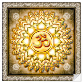 Wandsticker Sahasrara Chakra - Serie I Golden