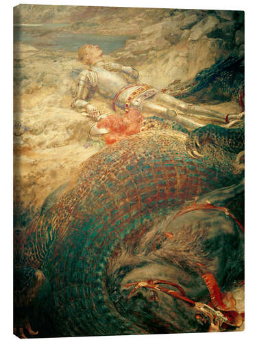 Canvas print Saint George and the Dragon