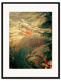 Framed art print Saint George and the Dragon