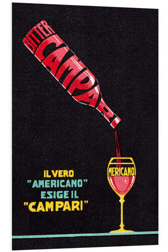 Foam board print Bitter Campari