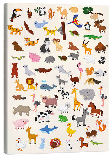 Canvas-taulu Animal World