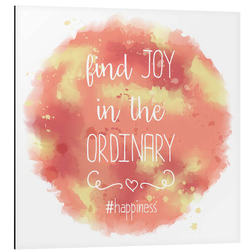 Stampa su alluminio Find joy in the ordinary