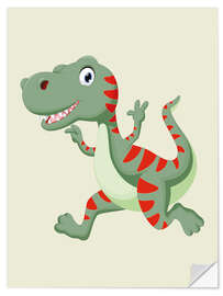 Sticker mural Dinosaure en train de courir