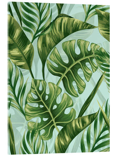 Acrylglasbild Monstera-Blätter