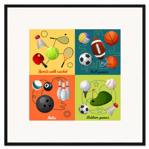 Framed art print Do some sports