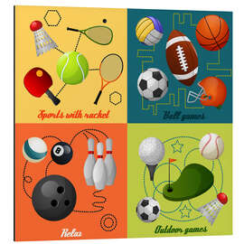 Magnettafel Sport frei