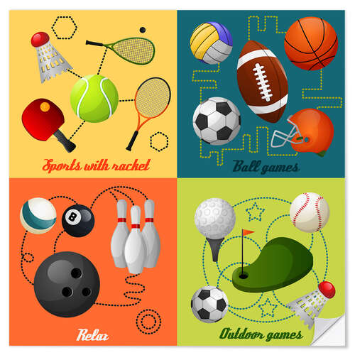 Wall sticker Do some sports