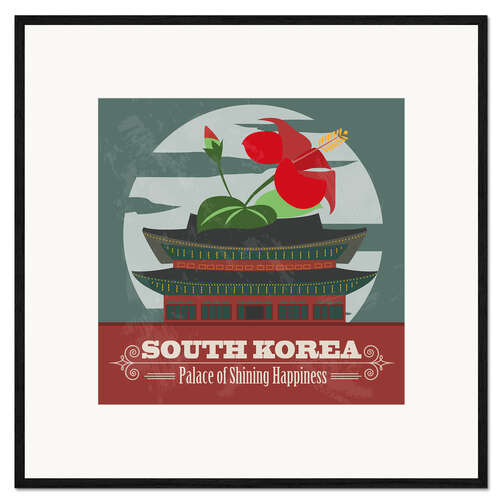 Plakat artystyczny premium w ramie South Korea - Palace